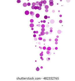 Bubbles Circle Dots Unique Purple Bright Vector Background