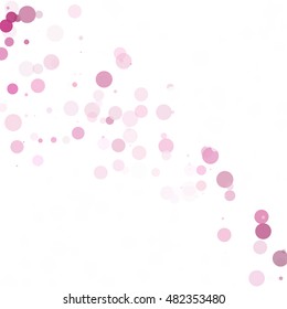 Bubbles Circle Dots Unique Purple Bright Vector Background
