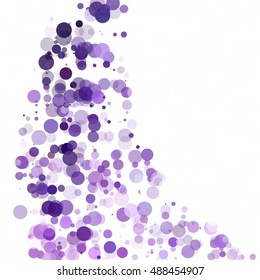 Bubbles Circle Dots Unique Purple Bright Vector Background