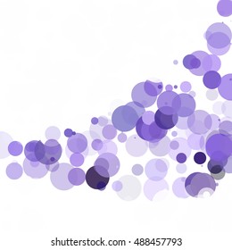 Bubbles Circle Dots Unique Purple Bright Vector Background