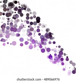 Bubbles Circle Dots Unique Purple Bright Vector Background