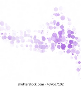 Bubbles Circle Dots Unique Purple Bright Vector Background