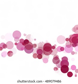 Bubbles Circle Dots Unique Purple Bright Vector Background