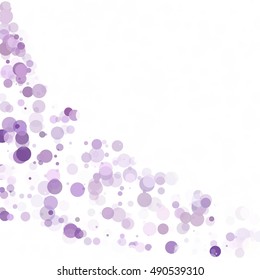 Bubbles Circle Dots Unique Purple Bright Vector Background