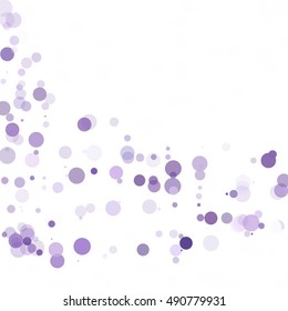 Bubbles Circle Dots Unique Purple Bright Vector Background