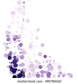 Bubbles Circle Dots Unique Purple Bright Vector Background