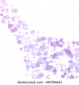 Bubbles Circle Dots Unique Purple Bright Vector Background