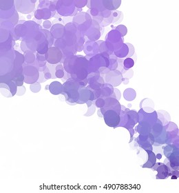 Bubbles Circle Dots Unique Purple Bright Vector Background