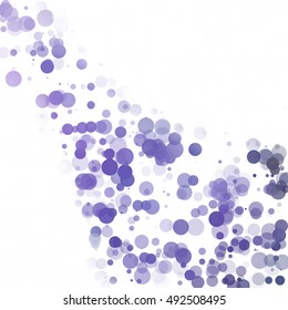 Bubbles Circle Dots Unique Purple Bright Vector Background