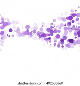 Bubbles Circle Dots Unique Purple Bright Vector Background