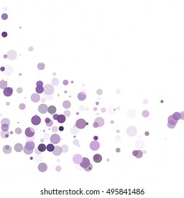 Bubbles Circle Dots Unique Purple Bright Vector Background