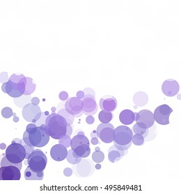 Bubbles Circle Dots Unique Purple Bright Vector Background