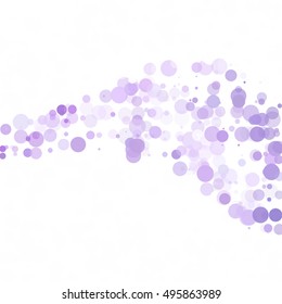 Bubbles Circle Dots Unique Purple Bright Vector Background