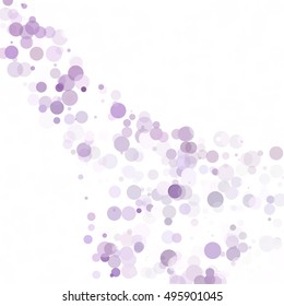 Bubbles Circle Dots Unique Purple Bright Vector Background