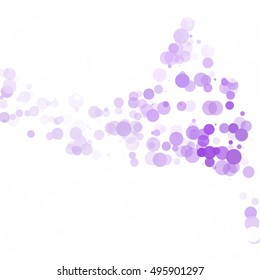 Bubbles Circle Dots Unique Purple Bright Vector Background