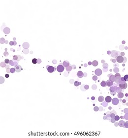 Bubbles Circle Dots Unique Purple Bright Vector Background