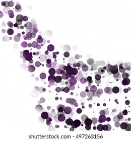 Bubbles Circle Dots Unique Purple Bright Vector Background