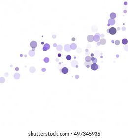 Bubbles Circle Dots Unique Purple Bright Vector Background