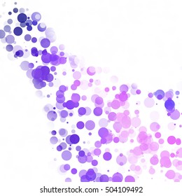 Bubbles Circle Dots Unique Purple Bright Vector Background