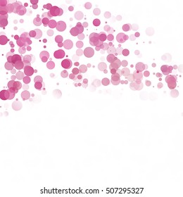 Bubbles Circle Dots Unique Purple Bright Vector Background