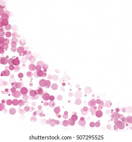 Bubbles Circle Dots Unique Purple Bright Vector Background