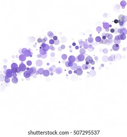 Bubbles Circle Dots Unique Purple Bright Vector Background