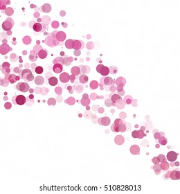 Bubbles Circle Dots Unique Purple Bright Vector Background