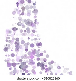 Bubbles Circle Dots Unique Purple Bright Vector Background