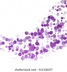 Bubbles Circle Dots Unique Purple Bright Vector Background