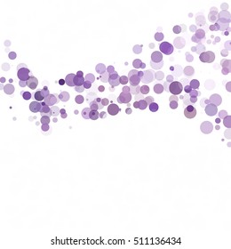 Bubbles Circle Dots Unique Purple Bright Vector Background
