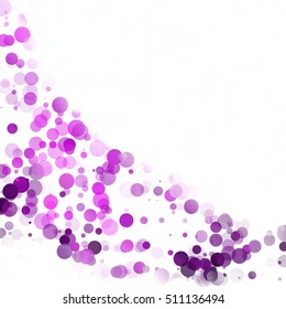 Bubbles Circle Dots Unique Purple Bright Vector Background
