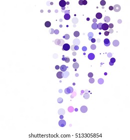 Bubbles Circle Dots Unique Purple Bright Vector Background