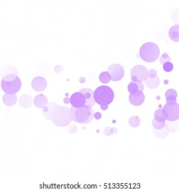 Bubbles Circle Dots Unique Purple Bright Vector Background