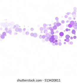 Bubbles Circle Dots Unique Purple Bright Vector Background