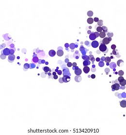 Bubbles Circle Dots Unique Purple Bright Vector Background