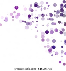 Bubbles Circle Dots Unique Purple Bright Vector Background