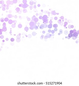 Bubbles Circle Dots Unique Purple Bright Vector Background
