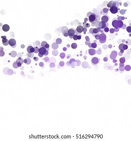 Bubbles Circle Dots Unique Purple Bright Vector Background