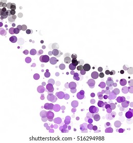 Bubbles Circle Dots Unique Purple Bright Vector Background