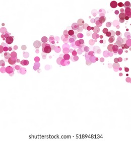 Bubbles Circle Dots Unique Purple Bright Vector Background