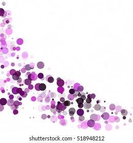 Bubbles Circle Dots Unique Purple Bright Vector Background