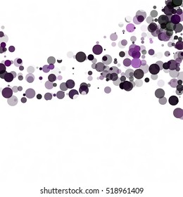 Bubbles Circle Dots Unique Purple Bright Vector Background