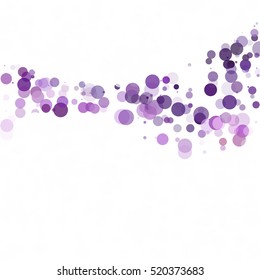 Bubbles Circle Dots Unique Purple Bright Vector Background