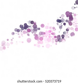 Bubbles Circle Dots Unique Purple Bright Vector Background
