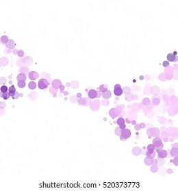 Bubbles Circle Dots Unique Purple Bright Vector Background