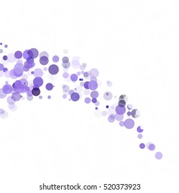 Bubbles Circle Dots Unique Purple Bright Vector Background