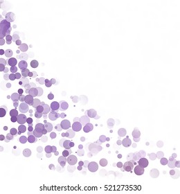 Bubbles Circle Dots Unique Purple Bright Vector Background