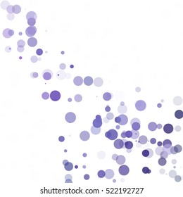 Bubbles Circle Dots Unique Purple Bright Vector Background