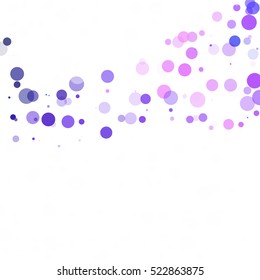 Bubbles Circle Dots Unique Purple Bright Vector Background
