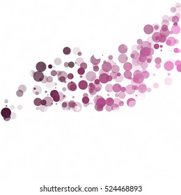 Bubbles Circle Dots Unique Purple Bright Vector Background